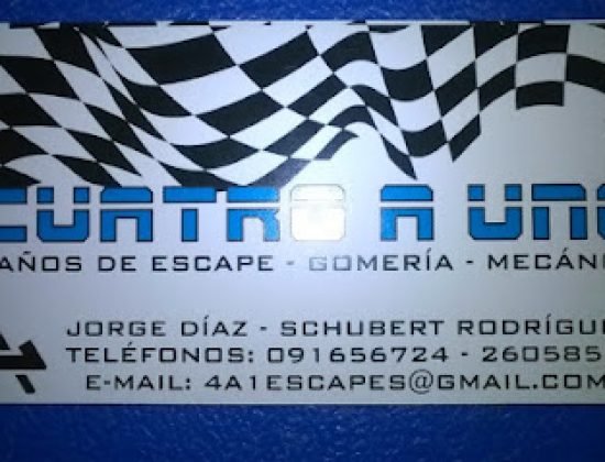 Taller 4 A1 escapes,gomeria ,alineaciones , mecanica ligera